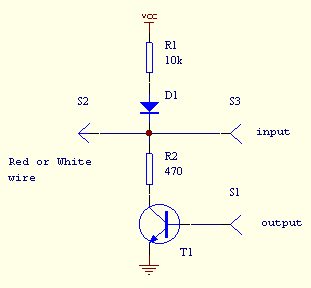 [Electrical Schematic of TI-92 Link Circuitry]