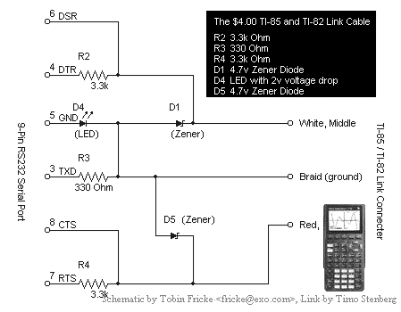 [Electrical schematic of $4 Serial Cable]